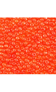 Glass seed beads 11/0 (2mm) Transparent red